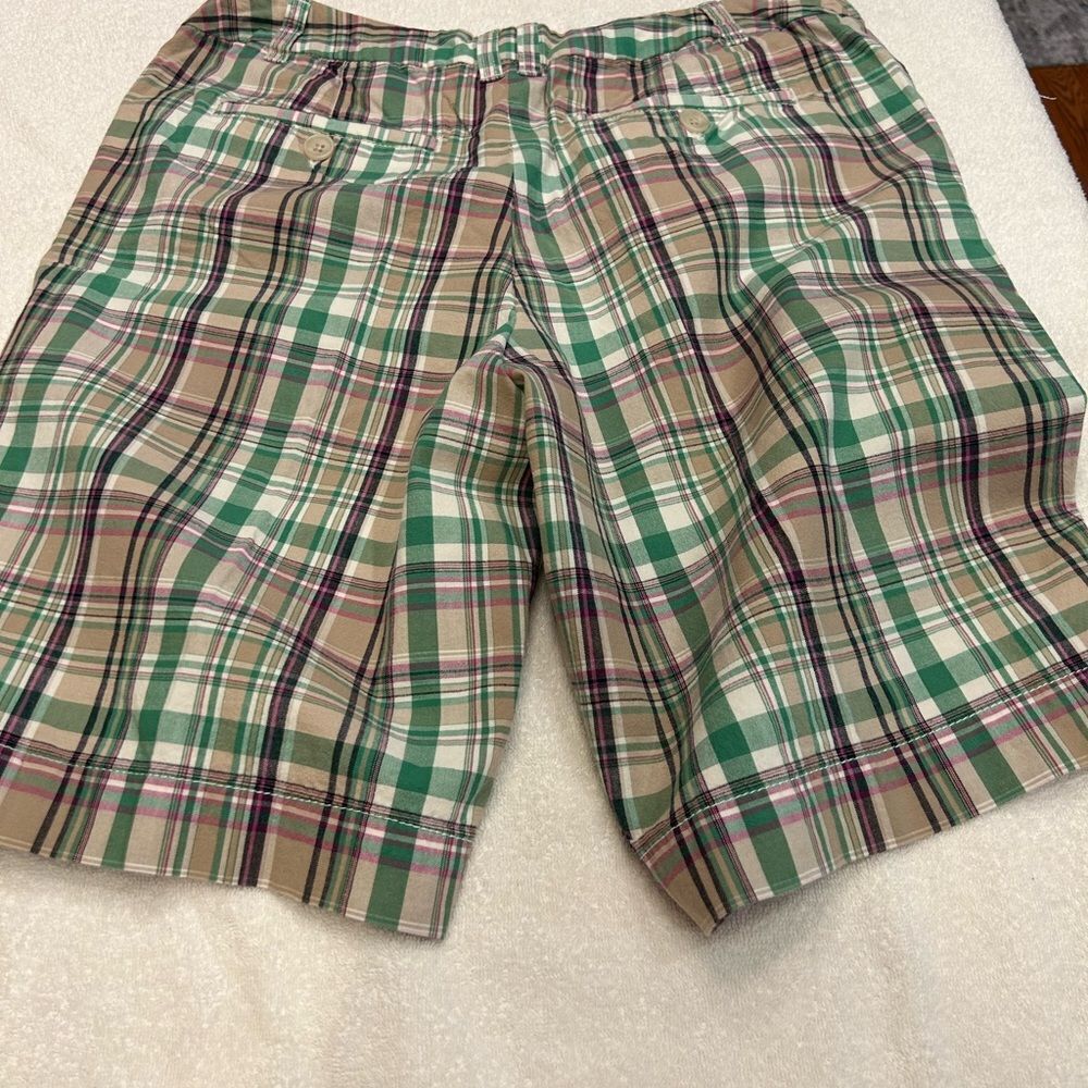 Merona size 12 Plaid Green and Pink Shorts - Picture 6 of 9